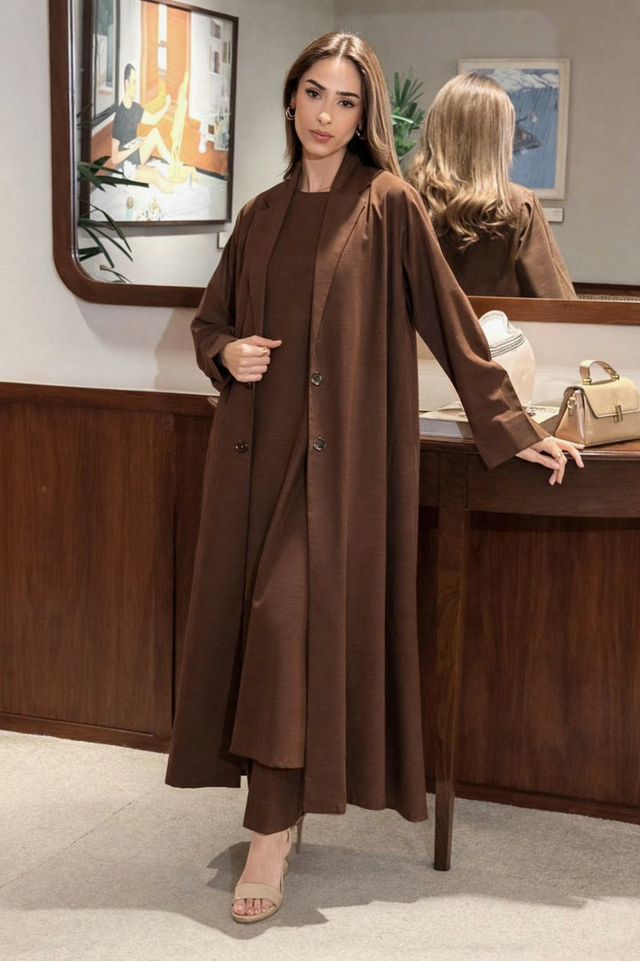 Chocolate Brown Layered Dress