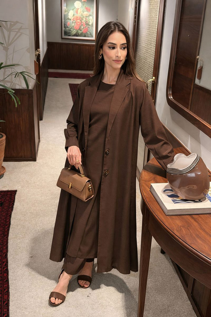 Chocolate Brown Layered Dress