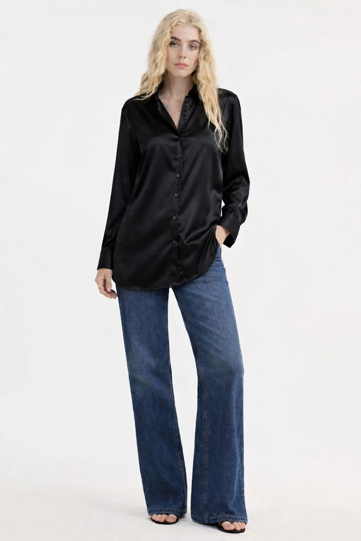 Black Silk Shirt