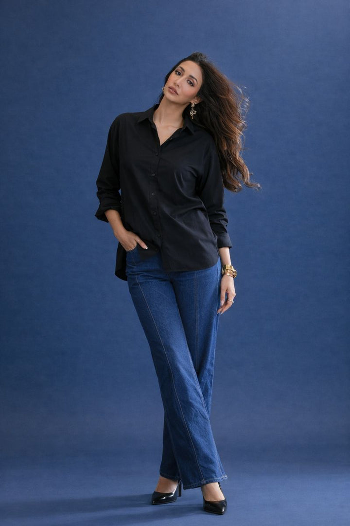Black Collar Top