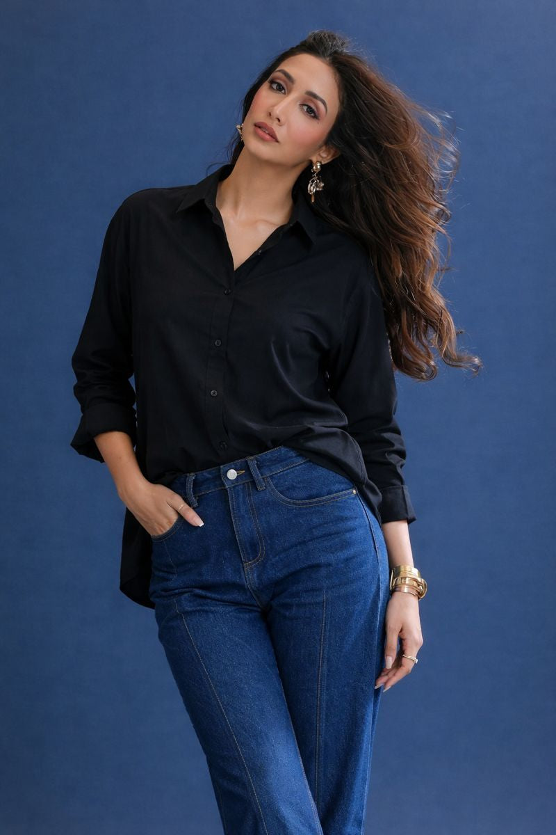 Black Collar Top