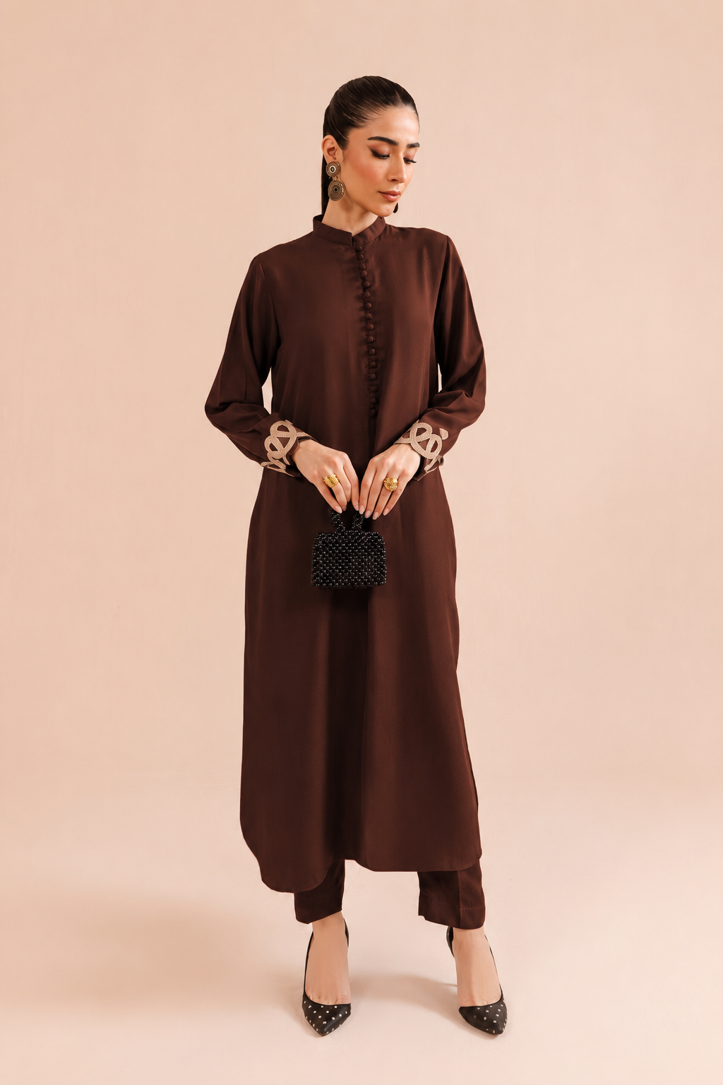 Brown Lace Dress