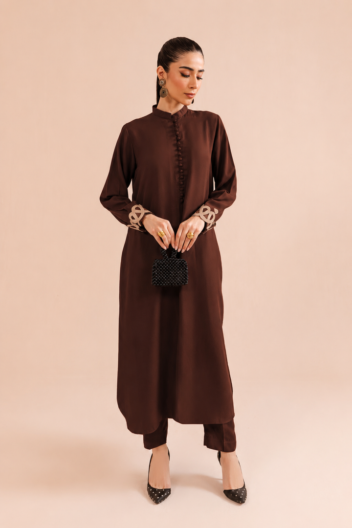 Brown Lace Dress