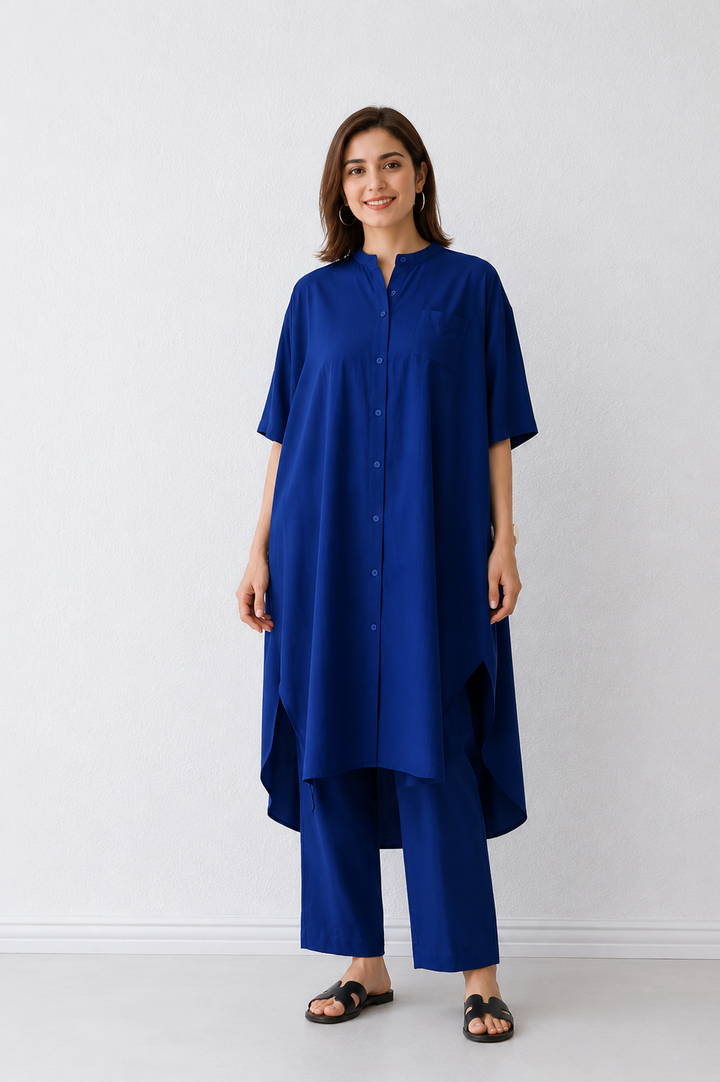 Sapphire Blue High Low Co-ord