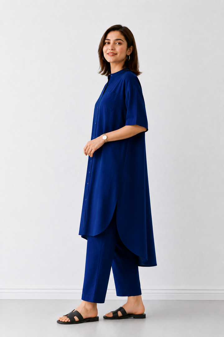 Sapphire Blue High Low Co-ord