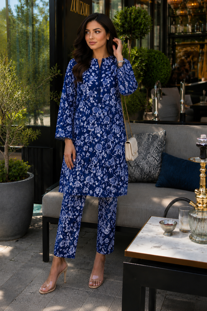 Floral Navy