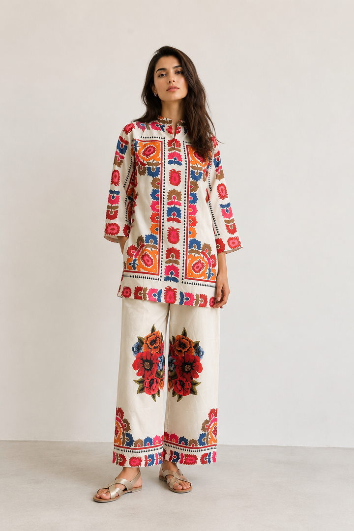 Flora Mosaic Co-Ord Set