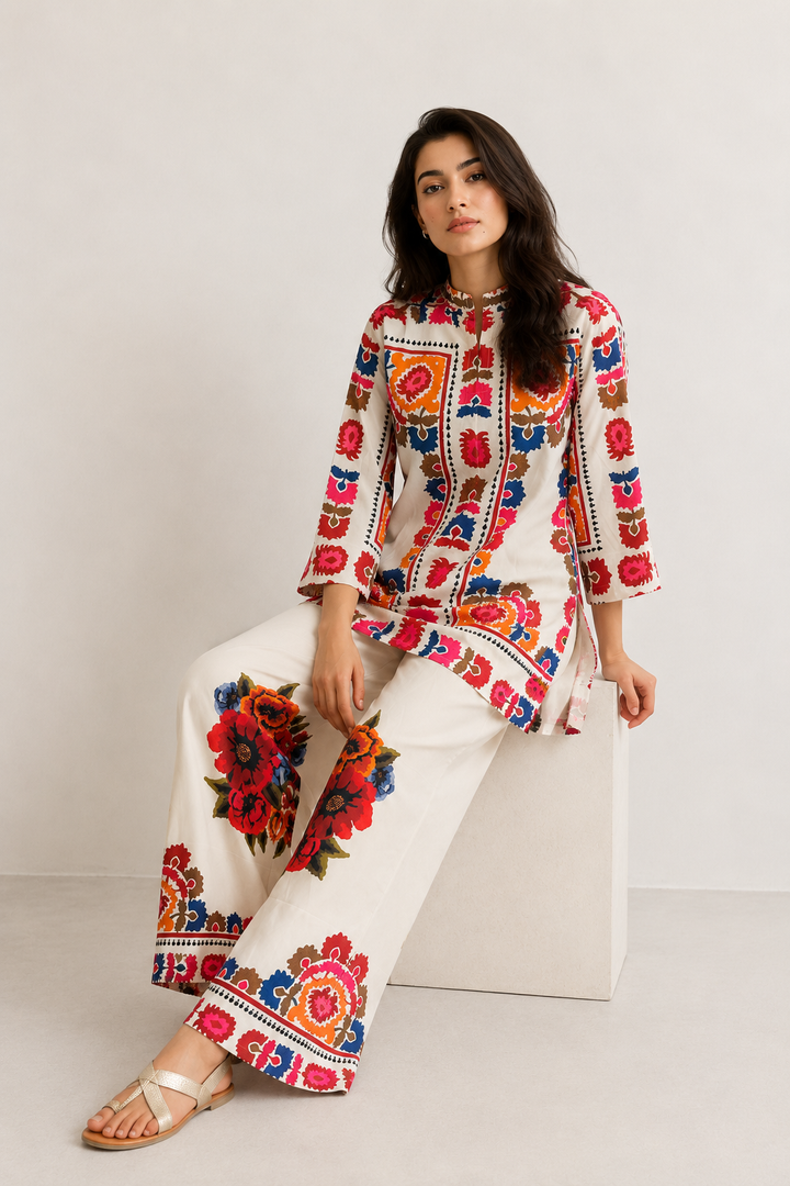 Flora Mosaic Co-Ord Set