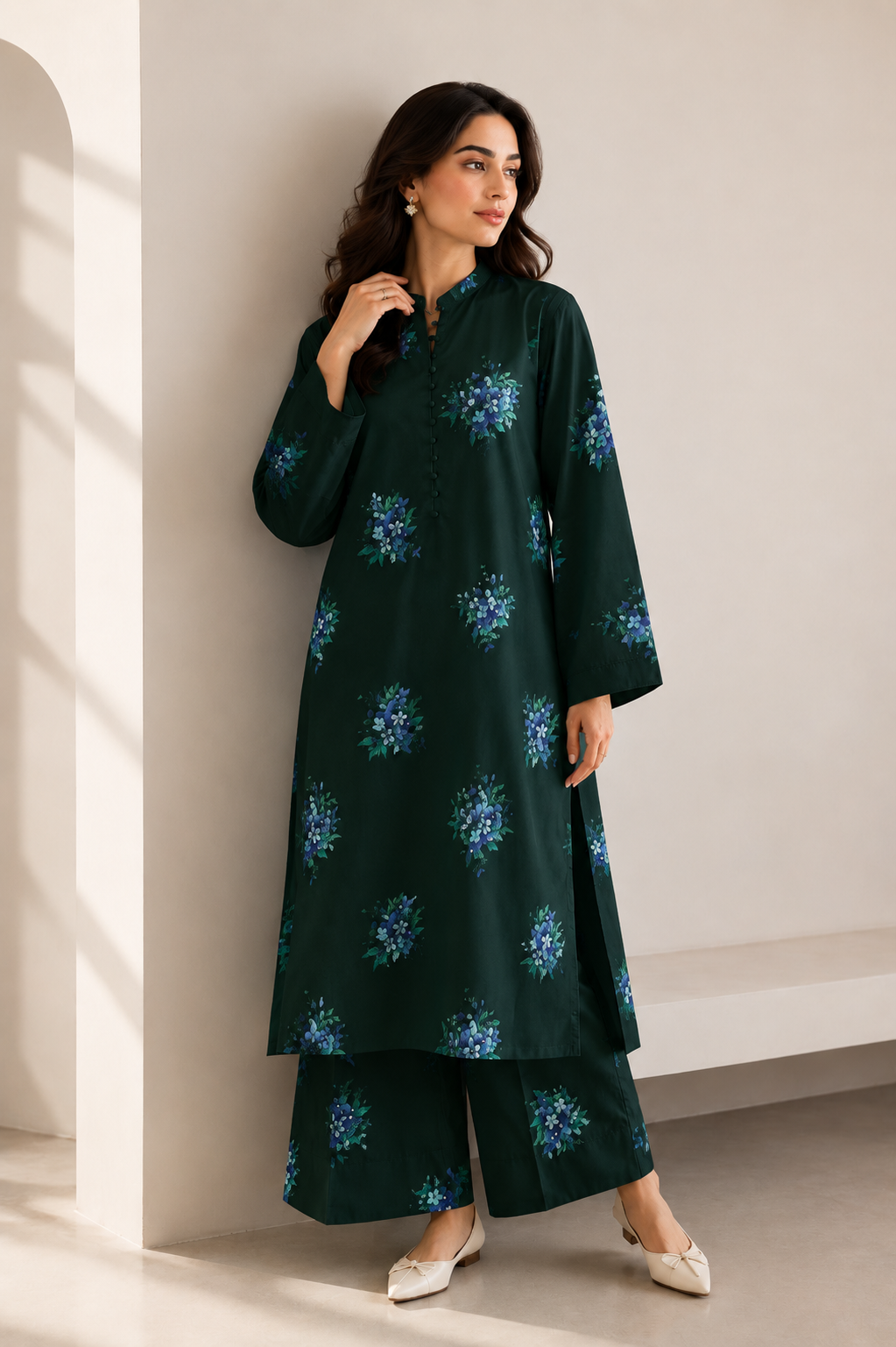 2 Piece - Printed Suit