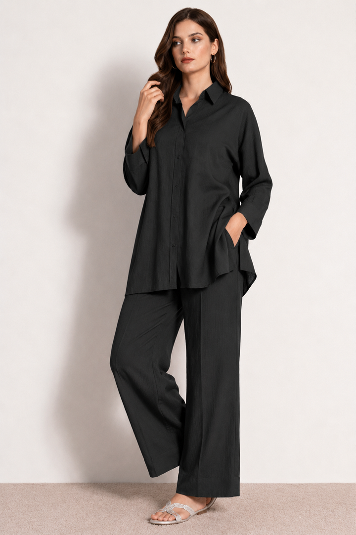 Black Flow Co Ord Set
