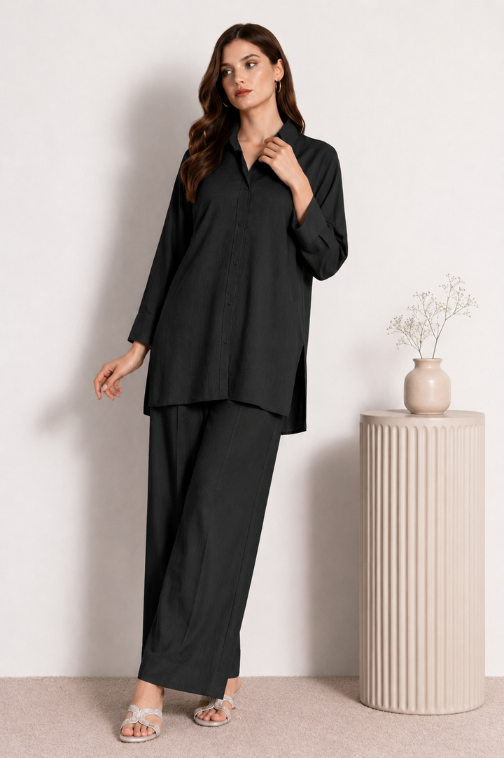 Black Flow Co Ord Set