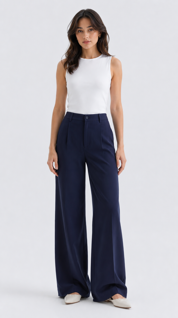 SLEEVELESS CREW NECK TOP