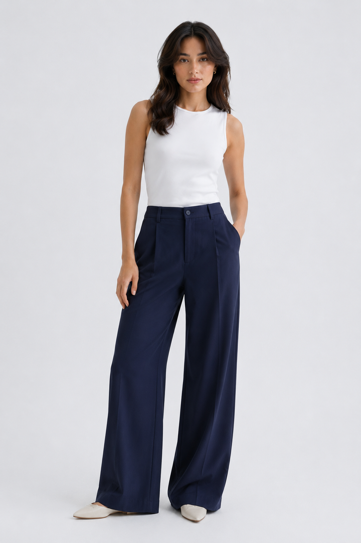 SLEEVELESS CREW NECK TOP
