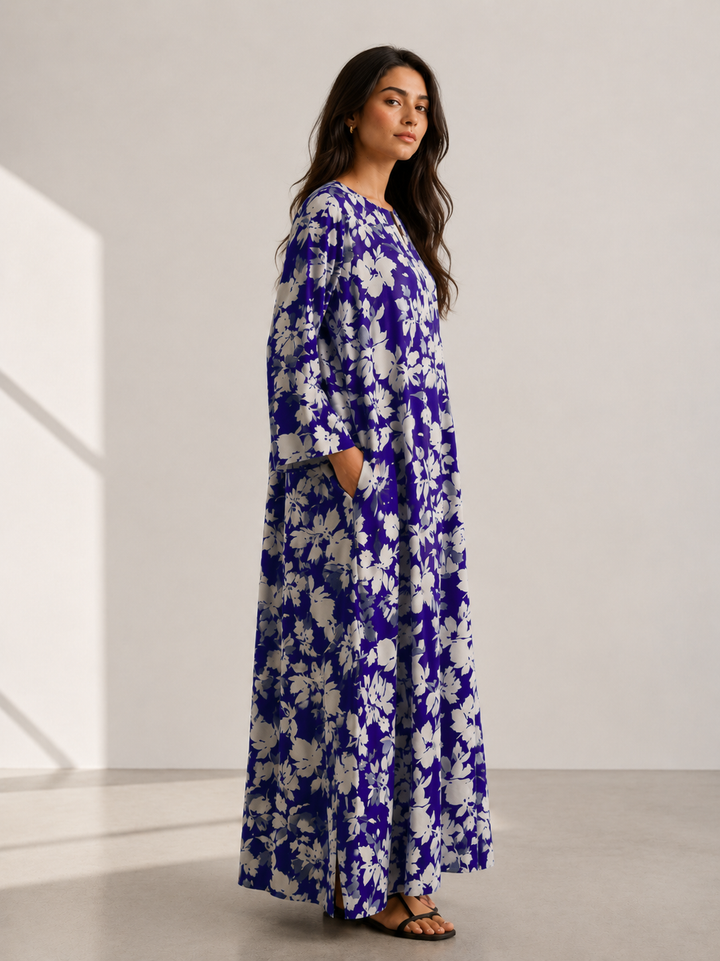 Ivory Blue Dress