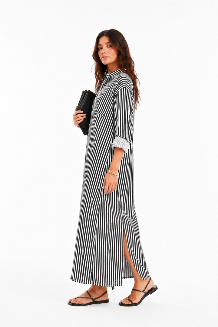Striped Long Dress