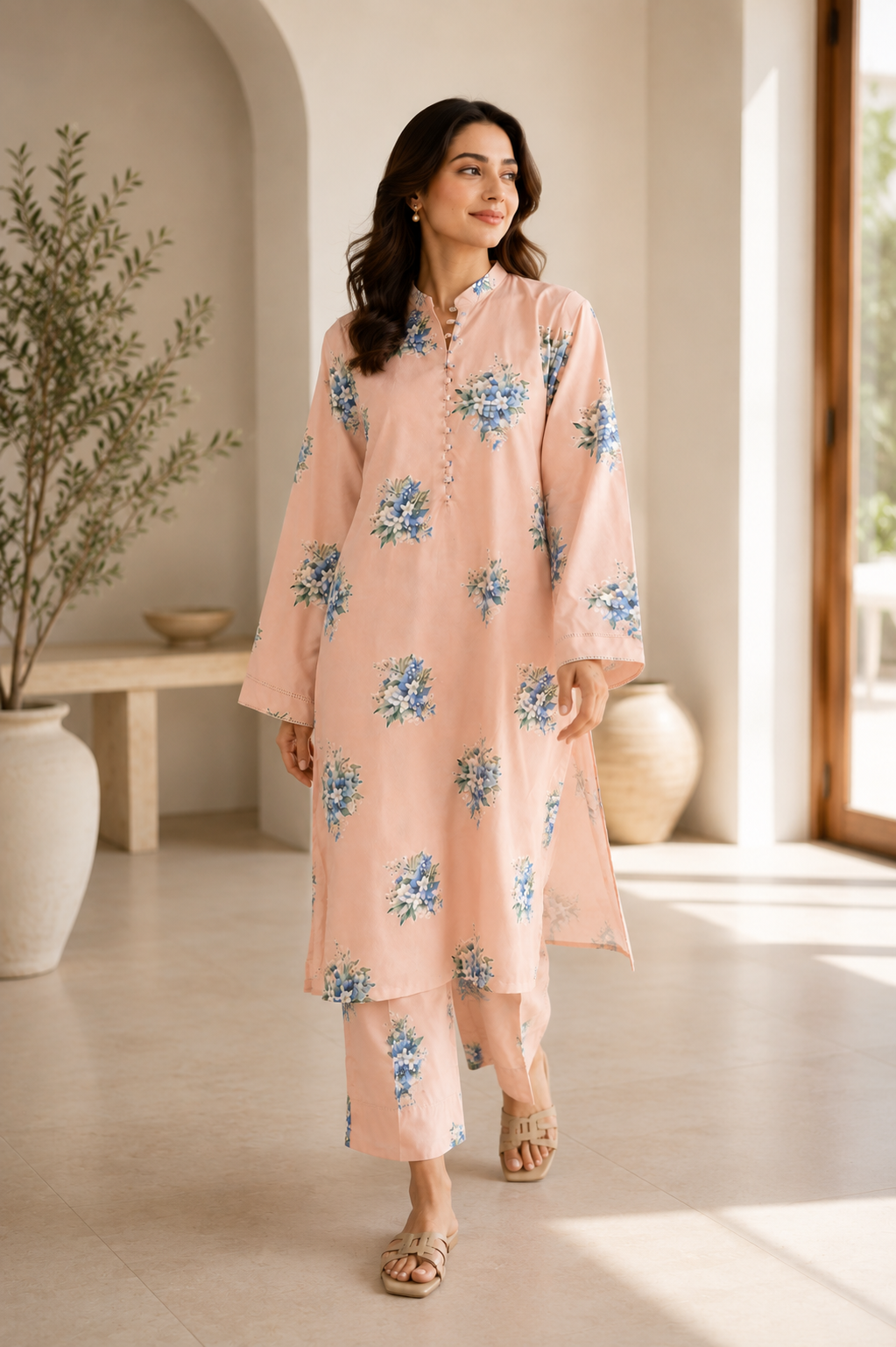 2 Piece - Printed Suit- 003
