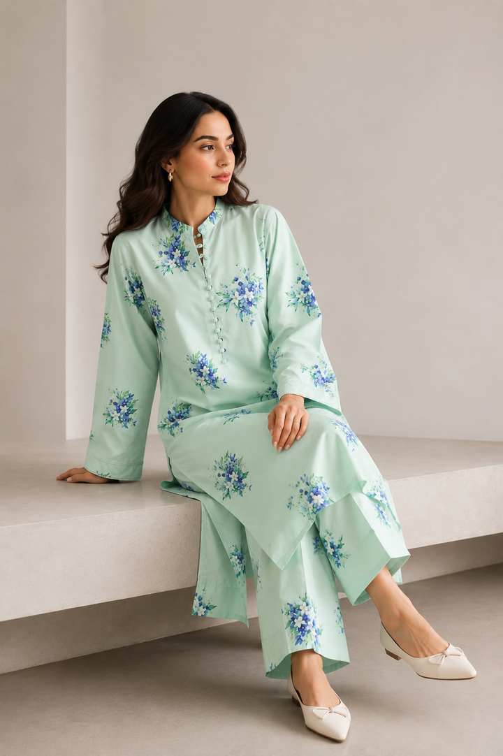 2 Piece - Printed Suit- 006