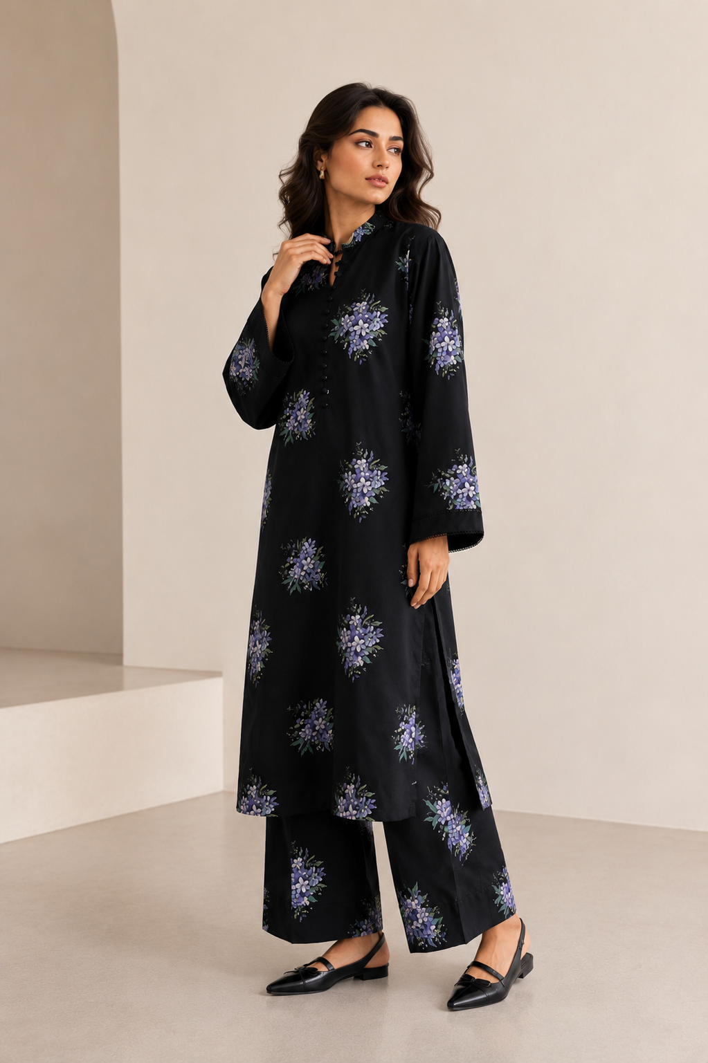 2 Piece - Printed Suit- 005