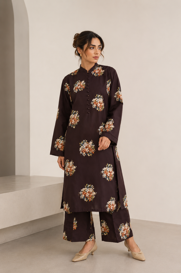 2 Piece - Printed Suit- 004