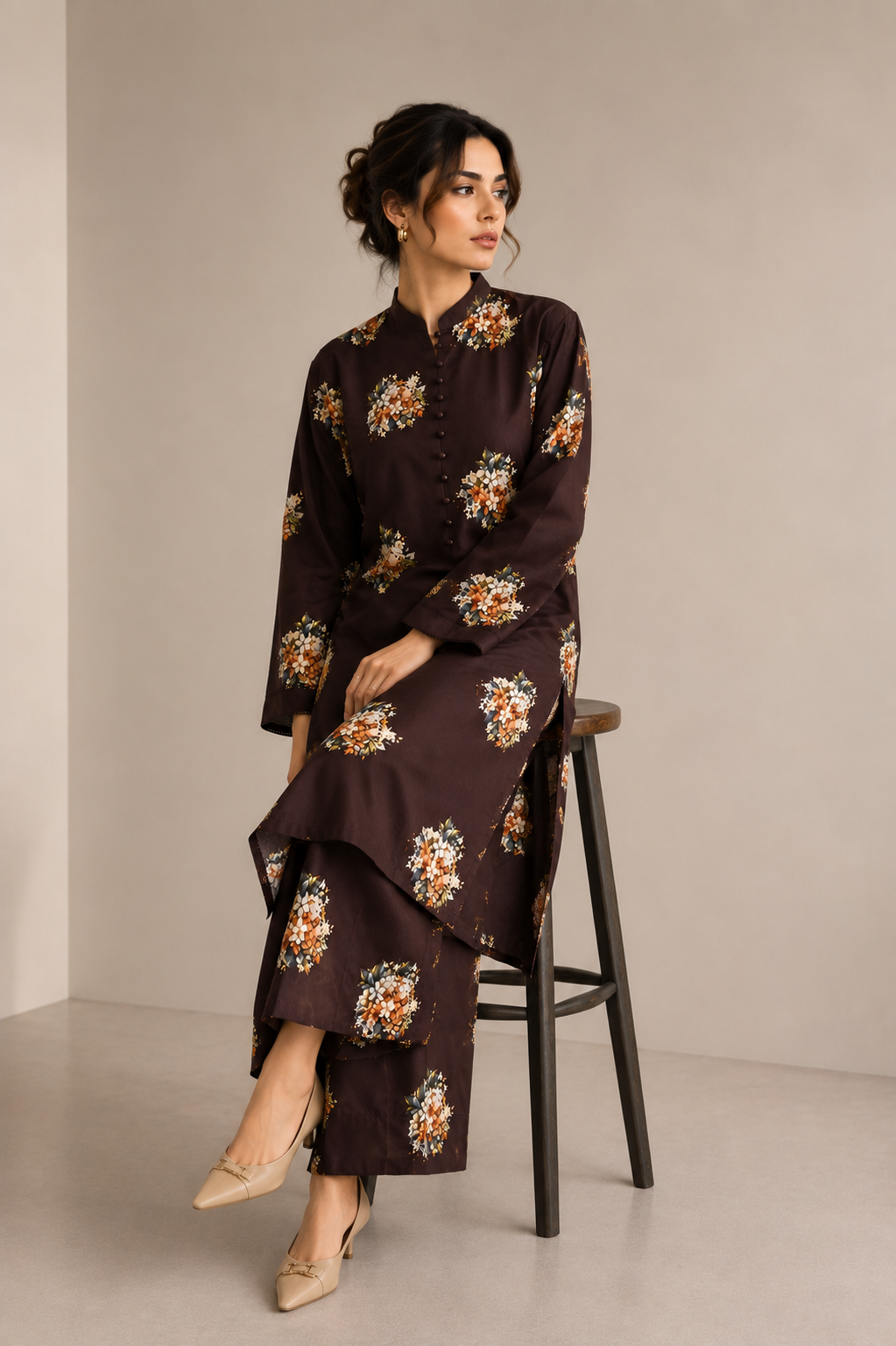 2 Piece - Printed Suit- 004