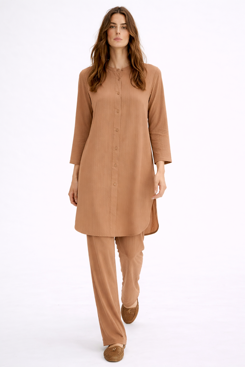 Mocha High Low Co Ord Set