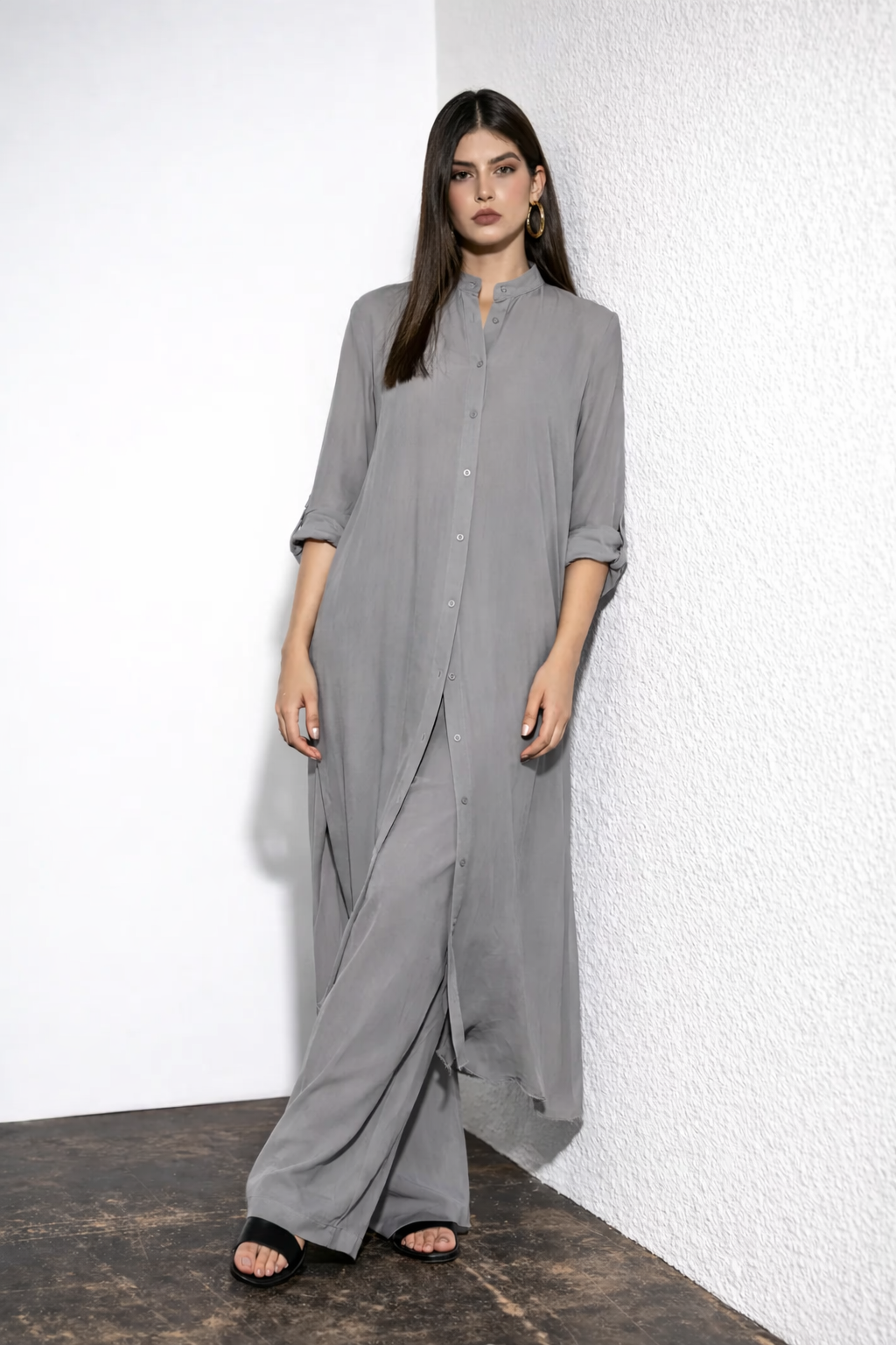 Cloud Grey Co-Ord Set - 01