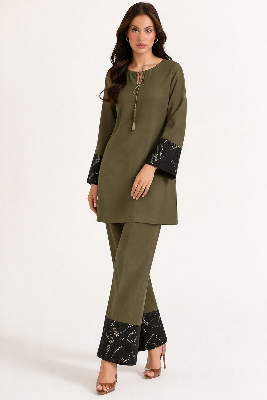 Olive Noir Co-Ord Set