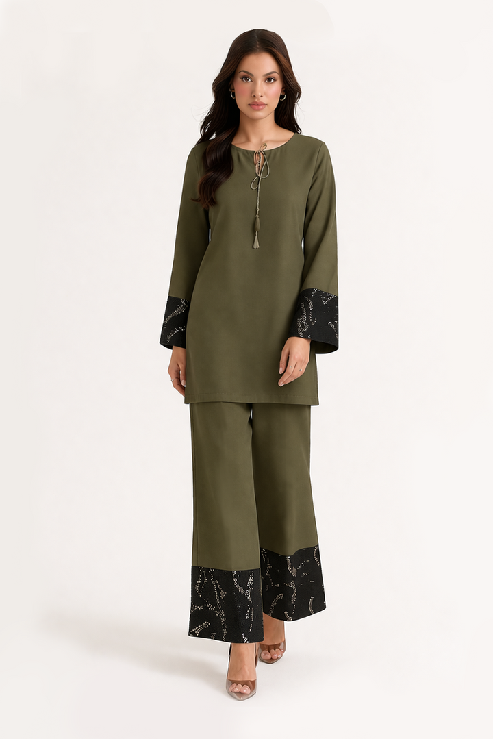Olive Noir Co-Ord Set