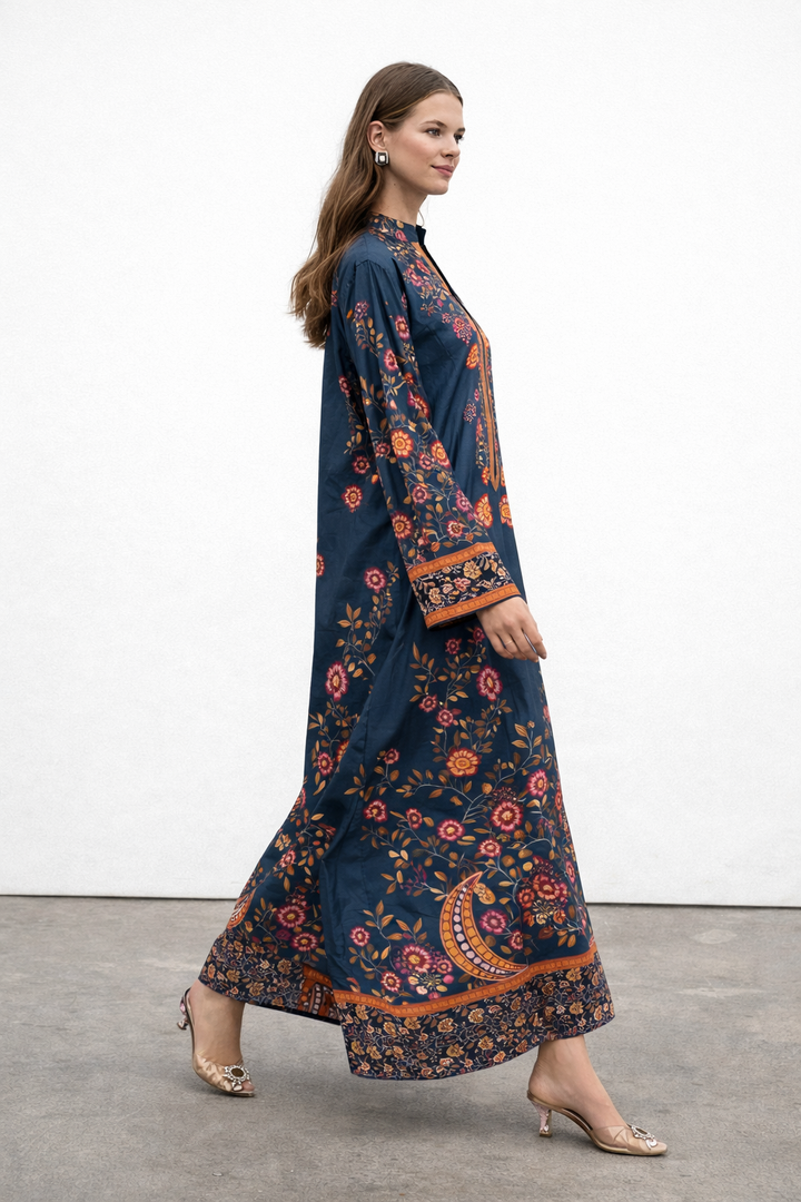 Midnight Teal Kaftan