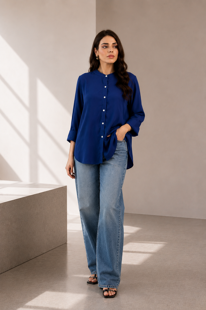 Sapphire Georgette Top