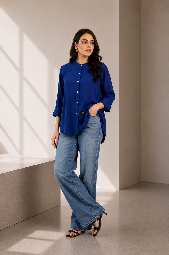 Sapphire Georgette Top
