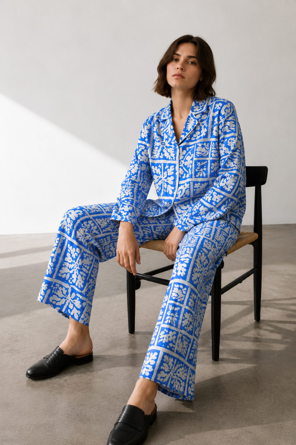 Blue Mosaic Co-Ord Set