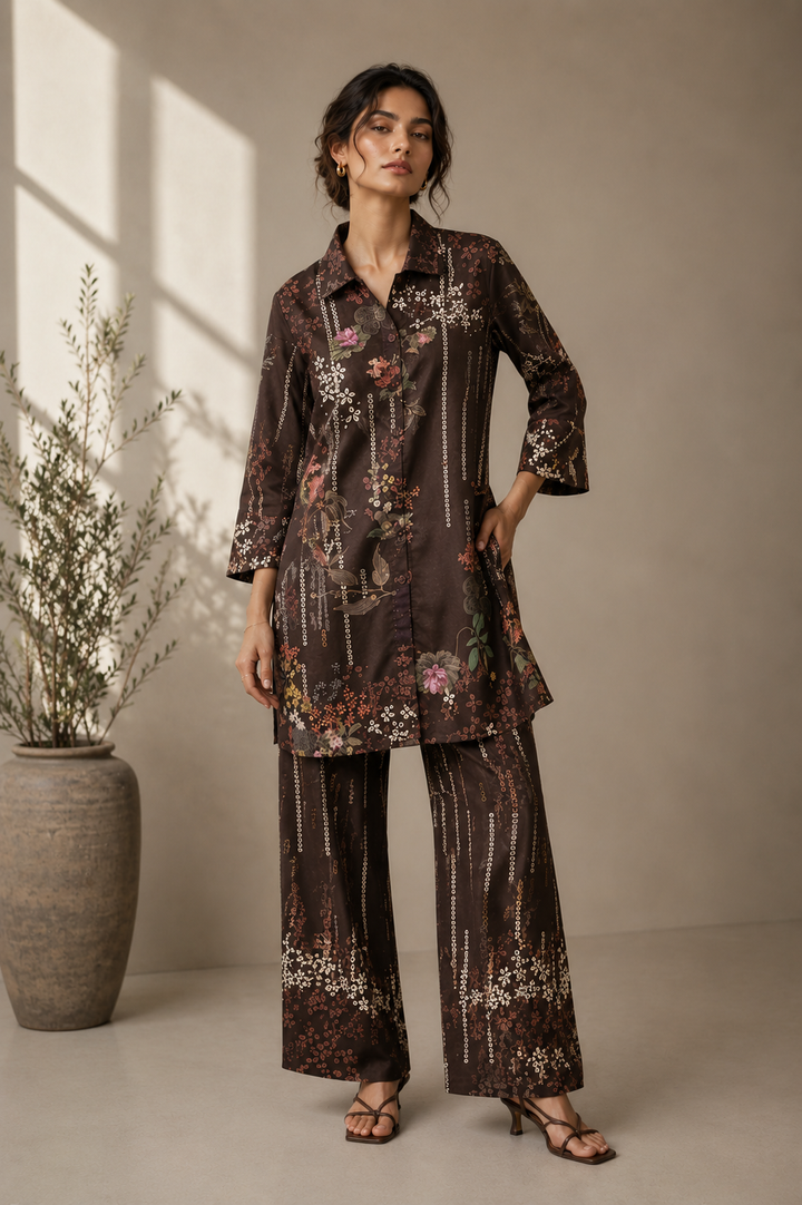 2 Piece Printed  Co Ord set - 75