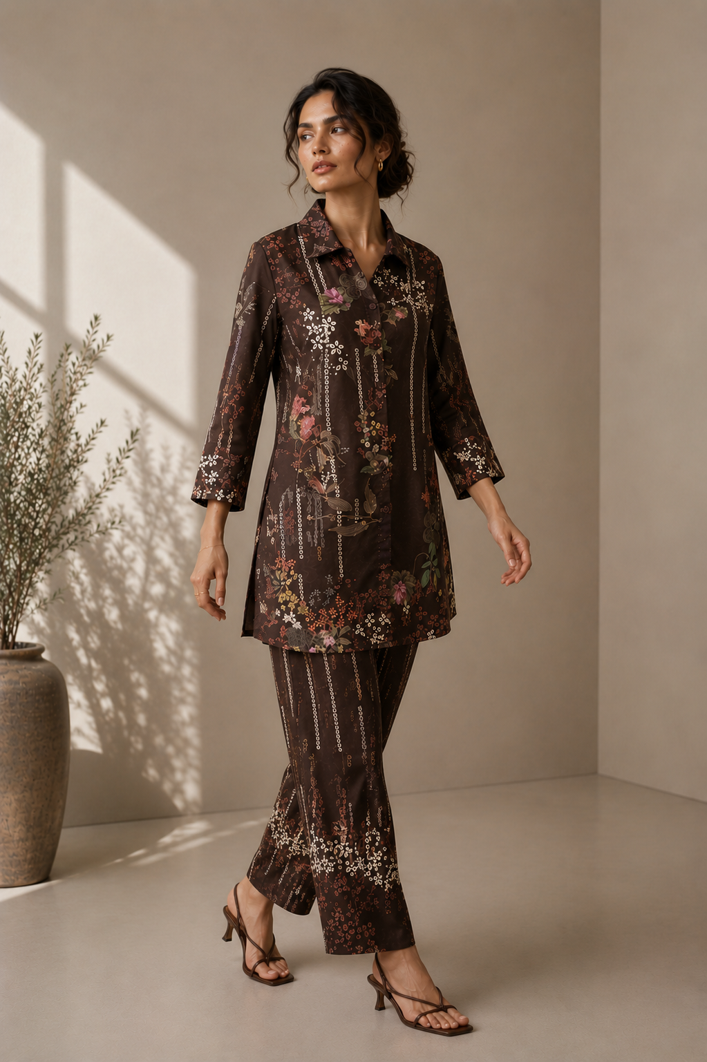 2 Piece Printed  Co Ord set - 75