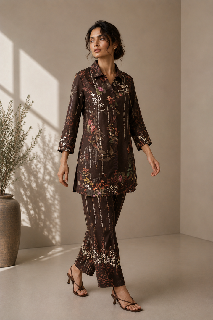 2 Piece Printed  Co Ord set - 75