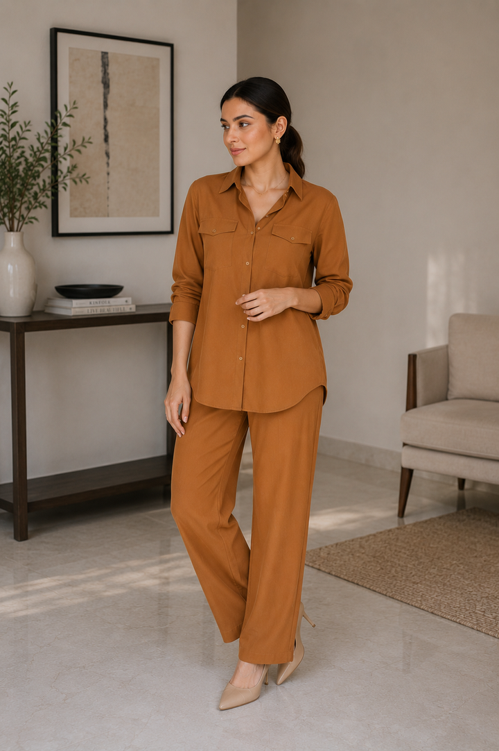 Caramel Co Ord Set - 01