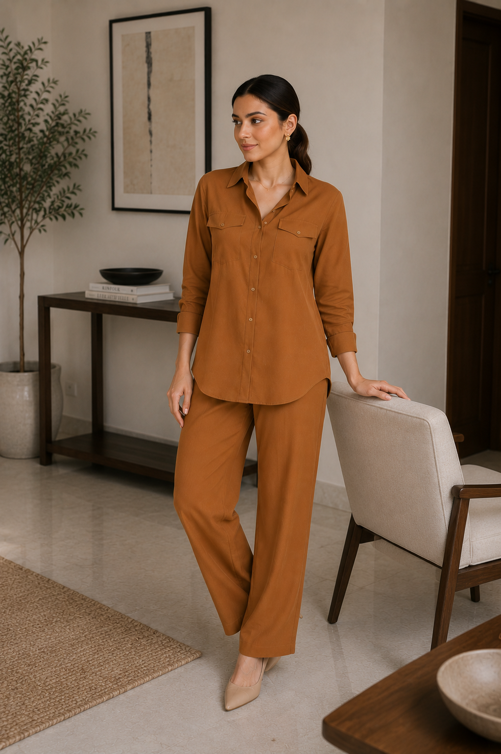 Caramel Co Ord Set - 01