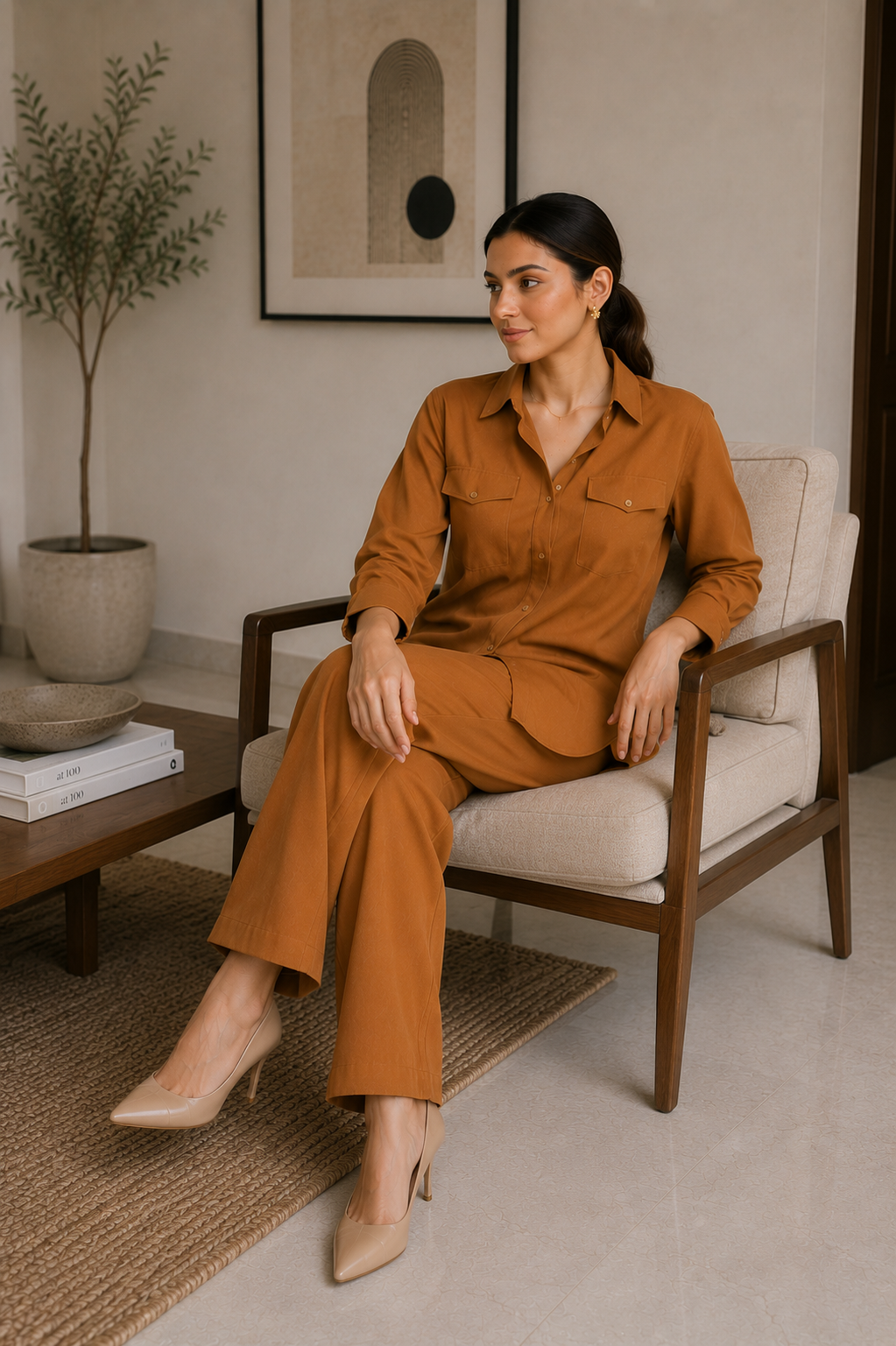 Caramel Co Ord Set - 01
