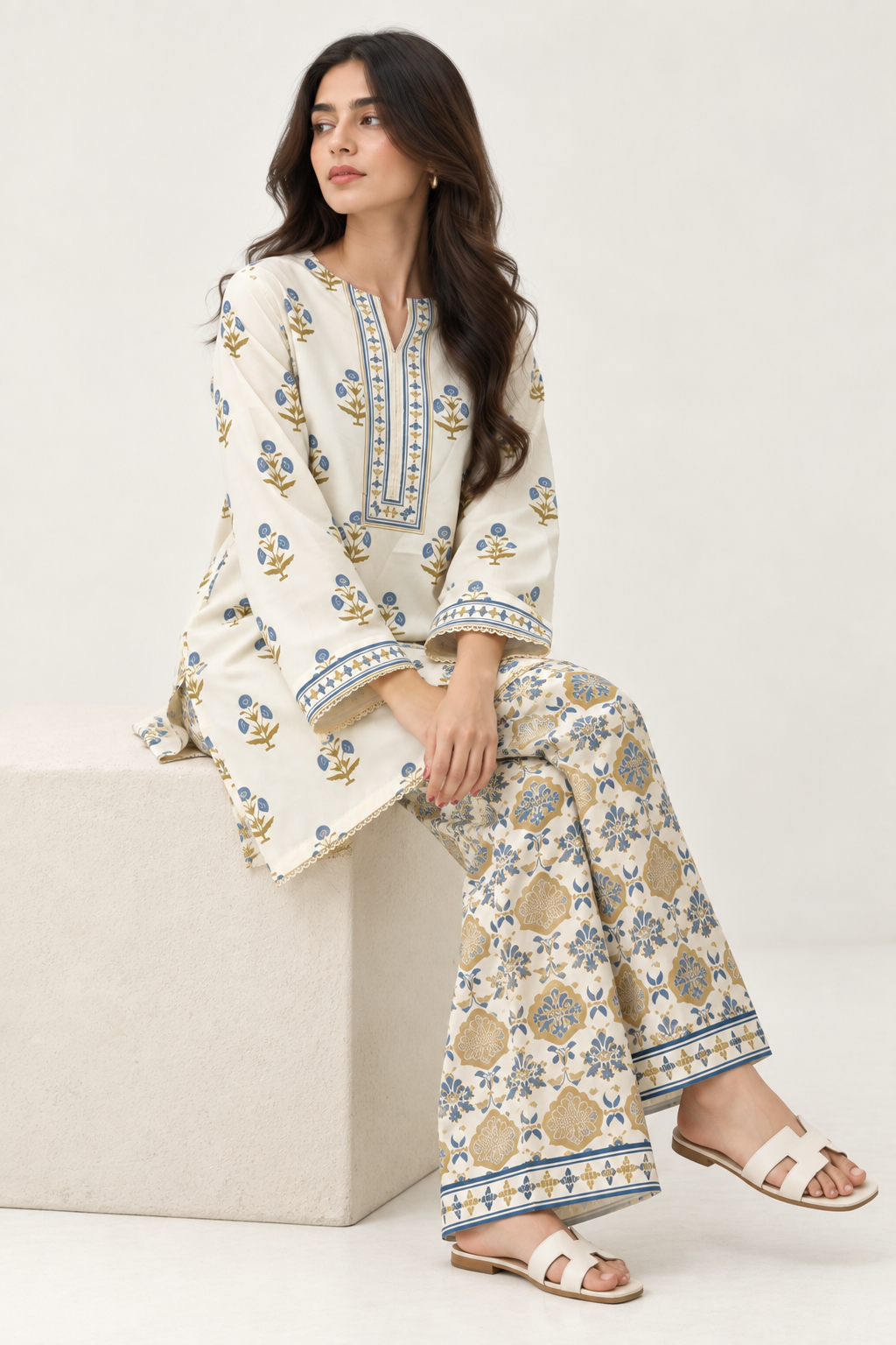 Saffron Blue Co-ord set