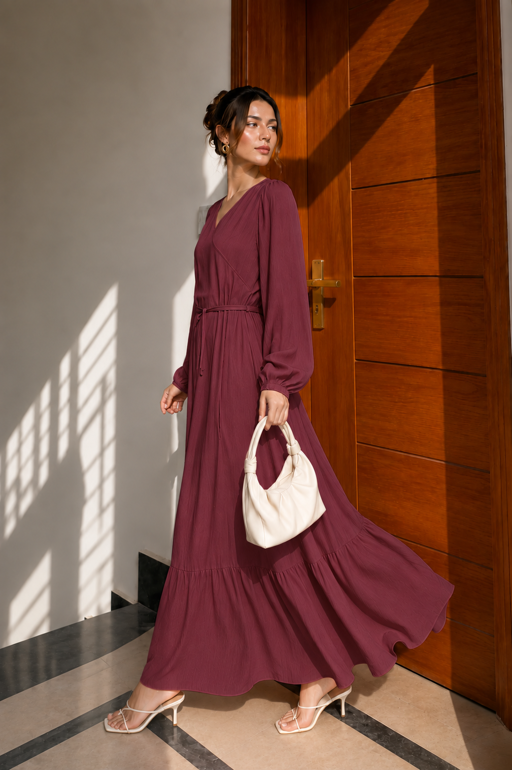 Burgundy Maxi dress