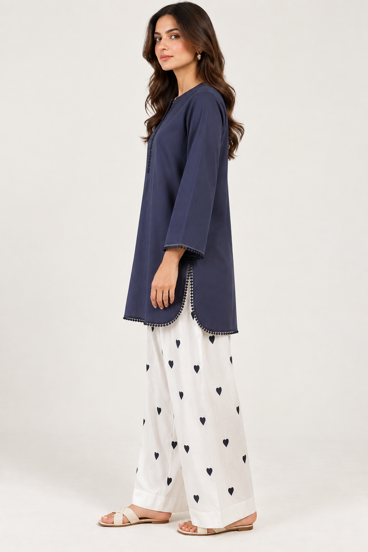 Navy Hearts