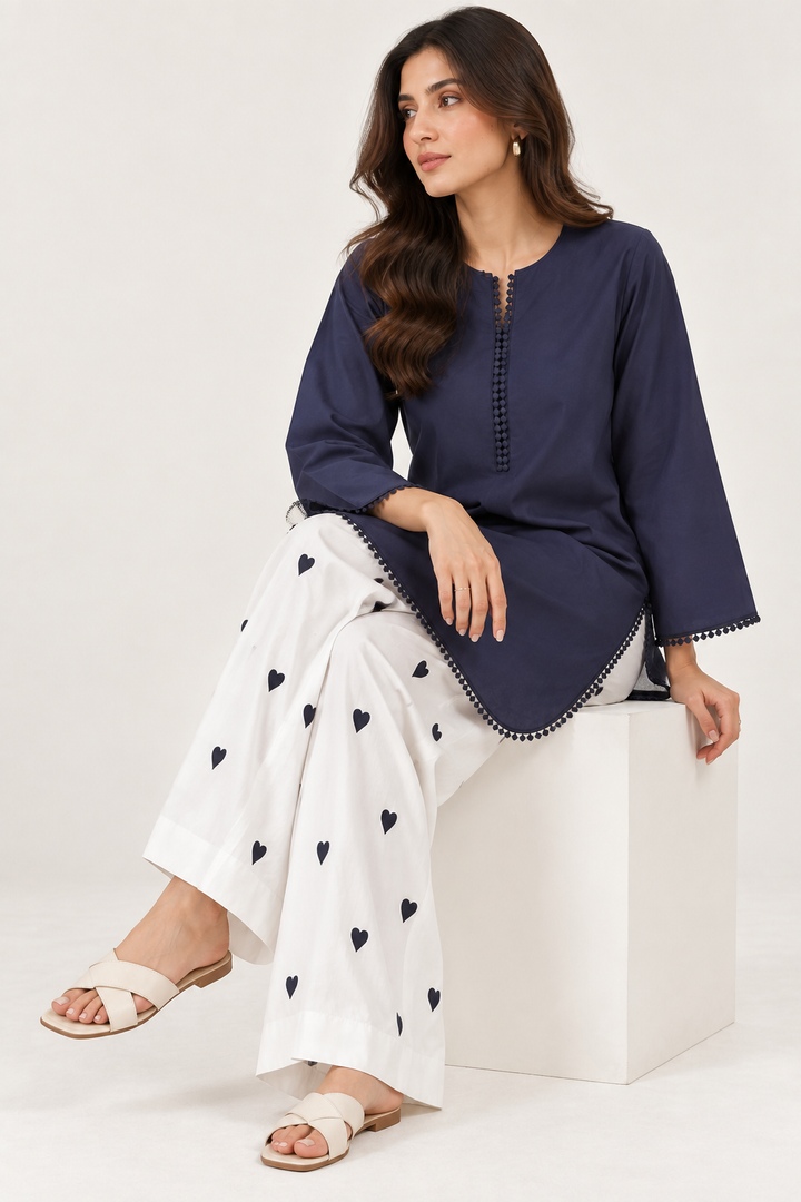 Navy Hearts
