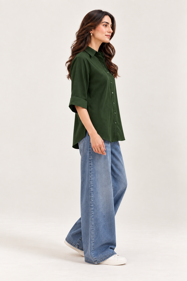 Bottle Green Ease Top
