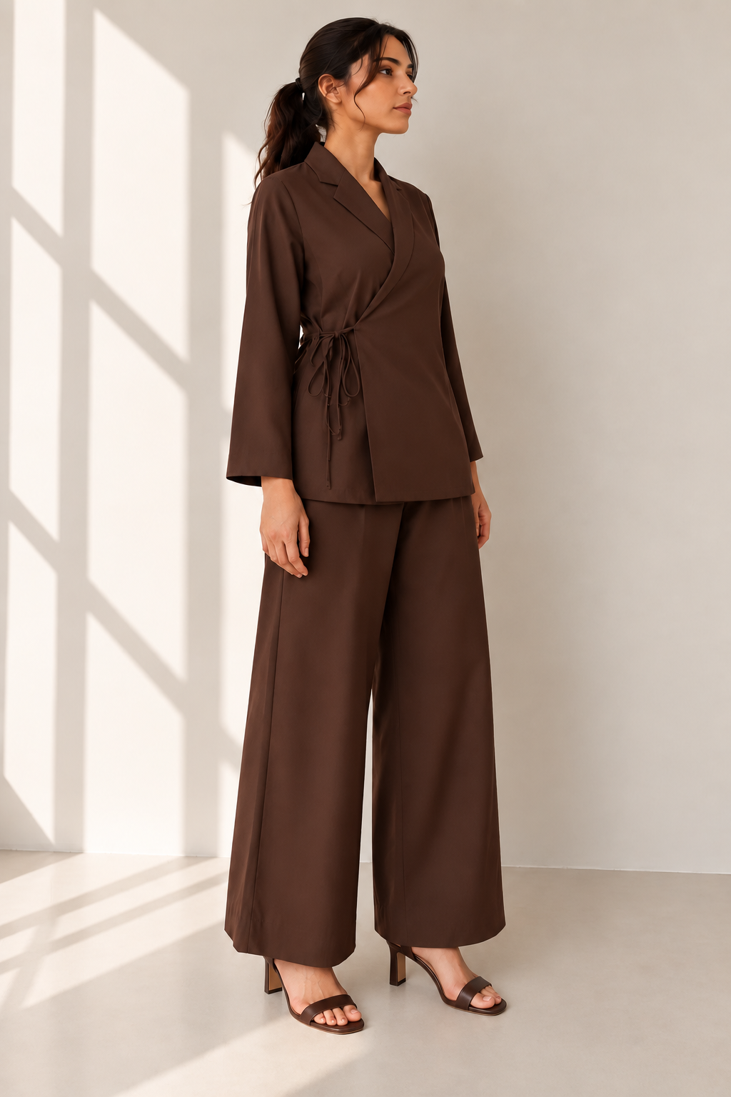 Dark Brown Wrap Set