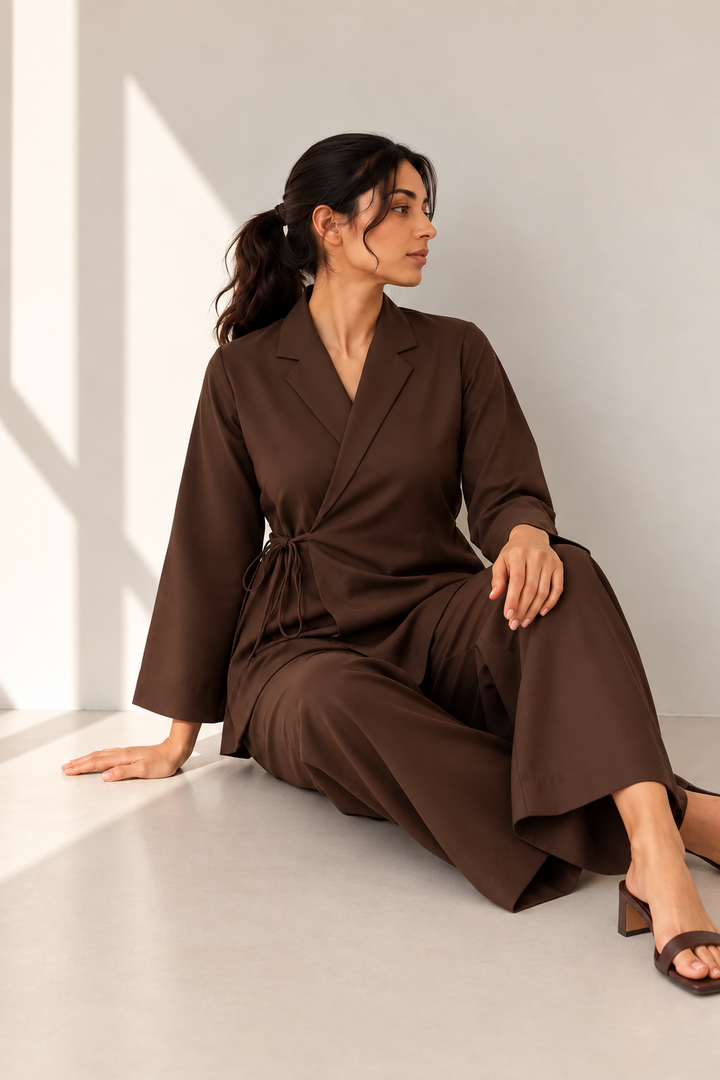 Dark Brown Wrap Set