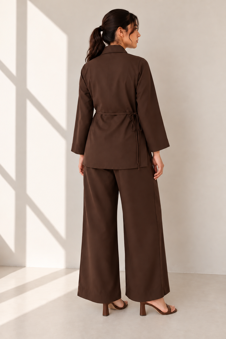 Dark Brown Wrap Set