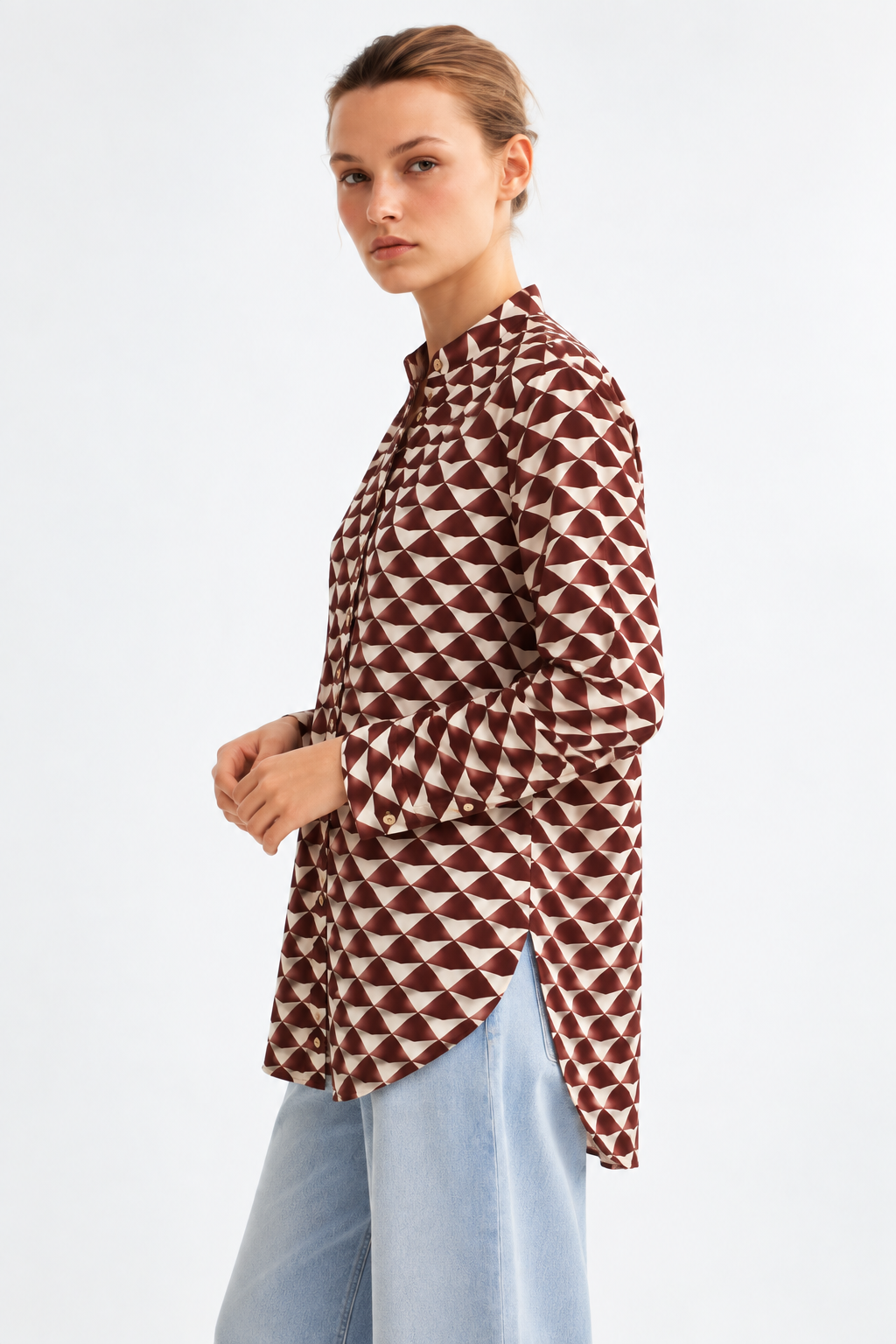 Cocoa Grid Top