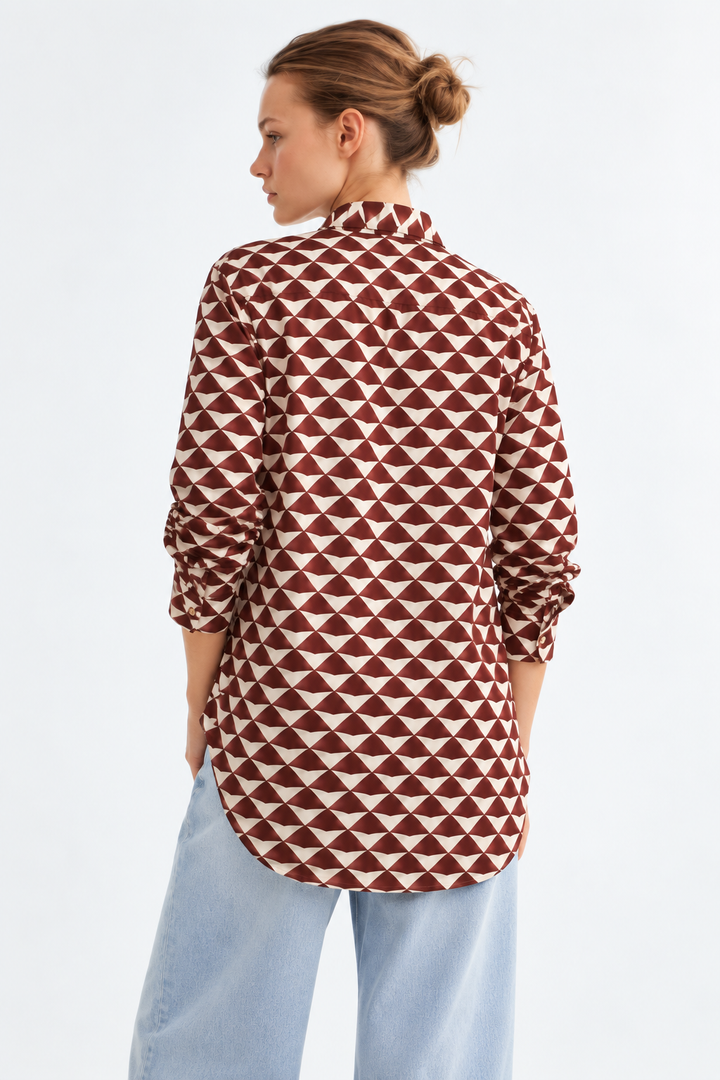 Cocoa Grid Top