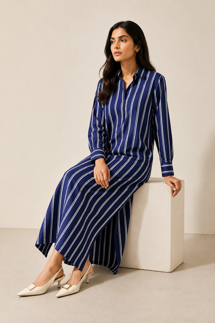 Sapphire Stripe Dress