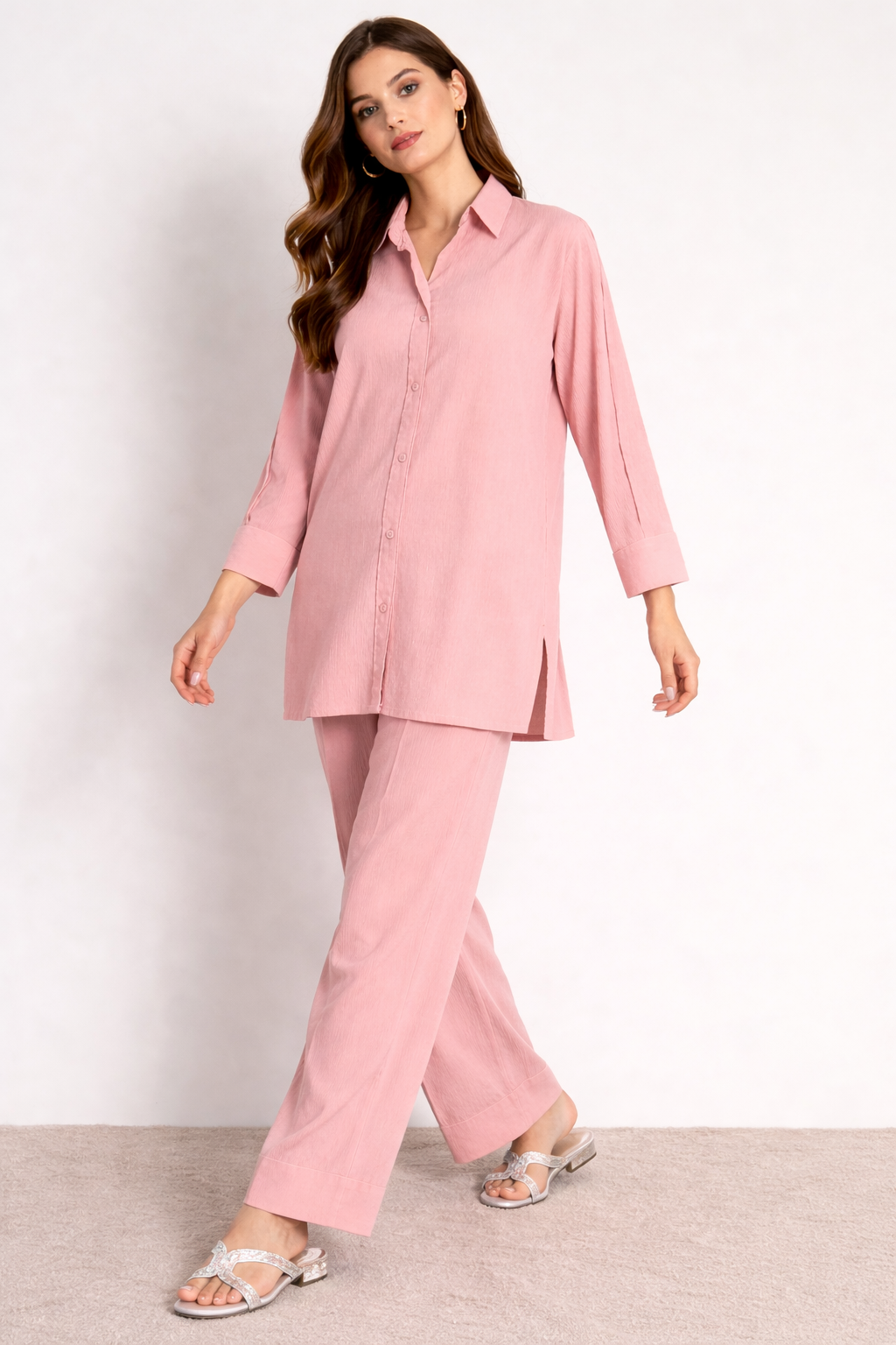 Tea Pink Flow Co Ord Set